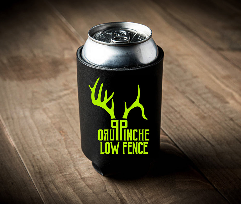 Black Koozie with Lime Green PPLF Logo