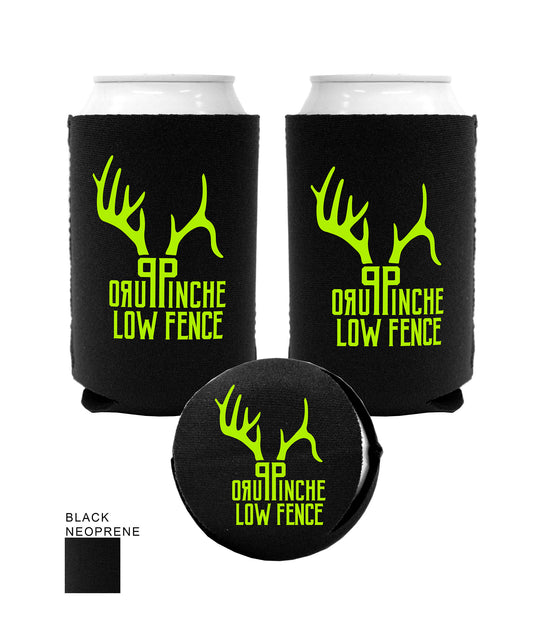 Black Koozie with Lime Green PPLF Logo