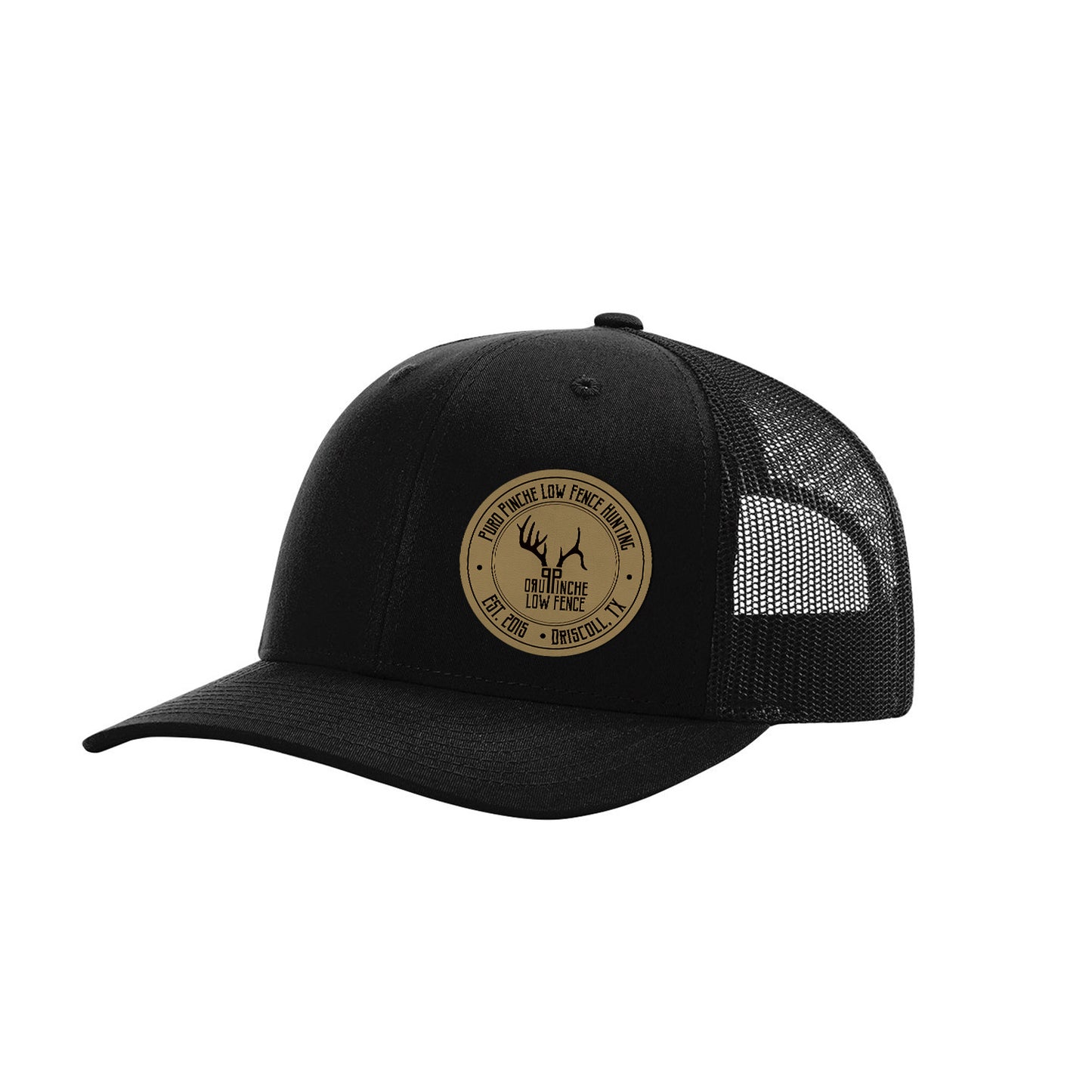 PPLF Faux Leather Patch Hat