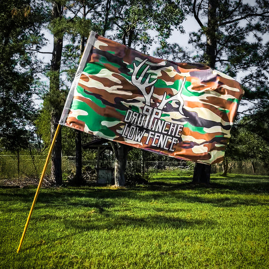 Large Camo Print Puro Pinche Flag