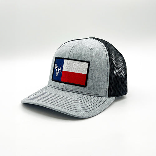 Heather Gray/Black PPLF Embroidered Flag Hat