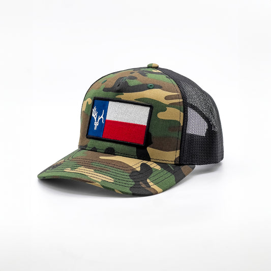 Camo/Black PPLF Embroidered Flag Hat