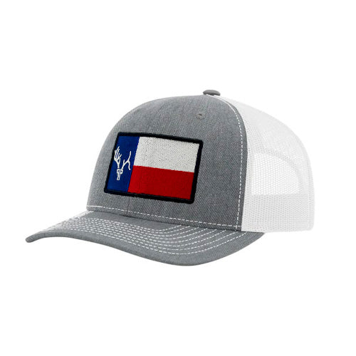 Heather Gray/White PPLF Embroidered Flag Hat