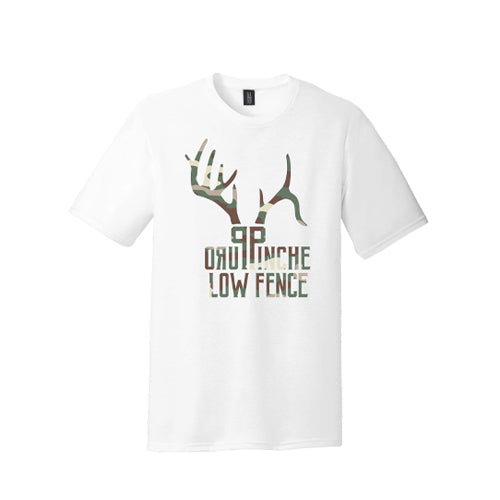 White Camo Print Puro Pinche Low Fence Hunting T-Shirt